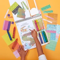 Bright Stripes iHeartArt Art on the Go! Safari Collage Activity Pad