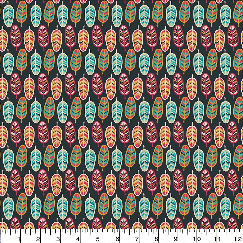 Emma & Mila® Feathers Cotton Fabric 8yd. Bolt