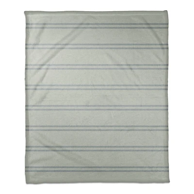 Stripe Coral Fleece Blanket