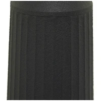 The Novogratz Black Metal Grooved Vase 8" x 8" x 30"