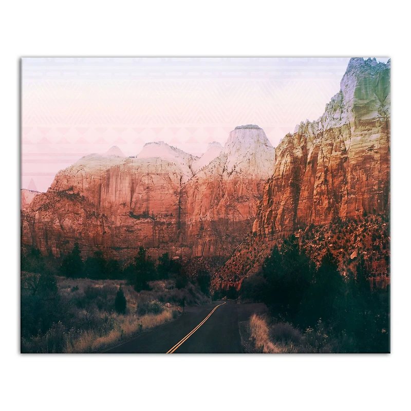 Dark Canyon Road 20" x 16" Canvas Wall Art