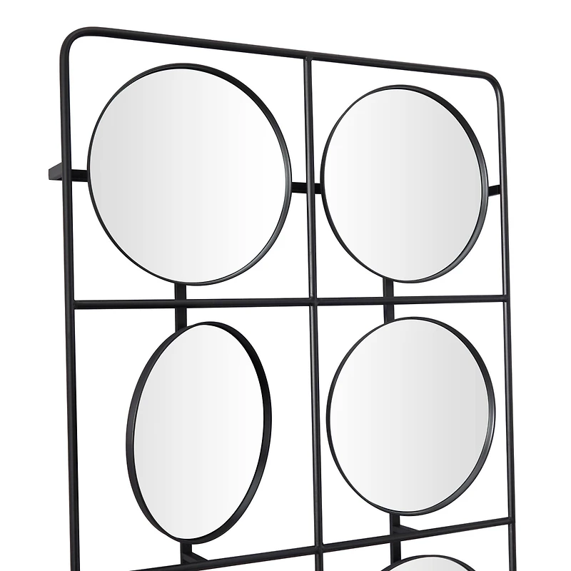 Black Modern Wall Decor, 24" x 3" x 47"