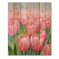 Designart - Field of Pink Tulips