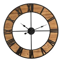 Glitzhome® 30" Oversized Farmhouse Wall Clock