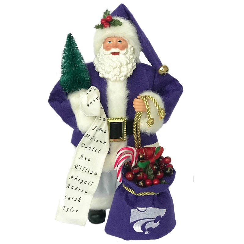 Santa's Workshop 12" Kansas State Santa