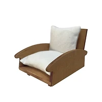 Miniature Brown & Ivory Puff Chair by Make Market®