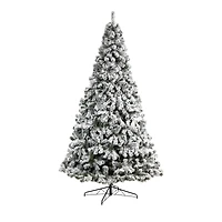 10ft. Unlit Flocked West Virginia Fir Artificial Christmas Tree