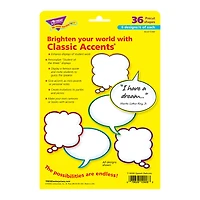 Trend Enterprises® Speech Balloons Classic Accents®, 36 ct