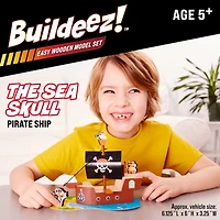 Creativity for Kids® Buildeez!™ The Sea Skull Pirate Ship Wooden Model Set