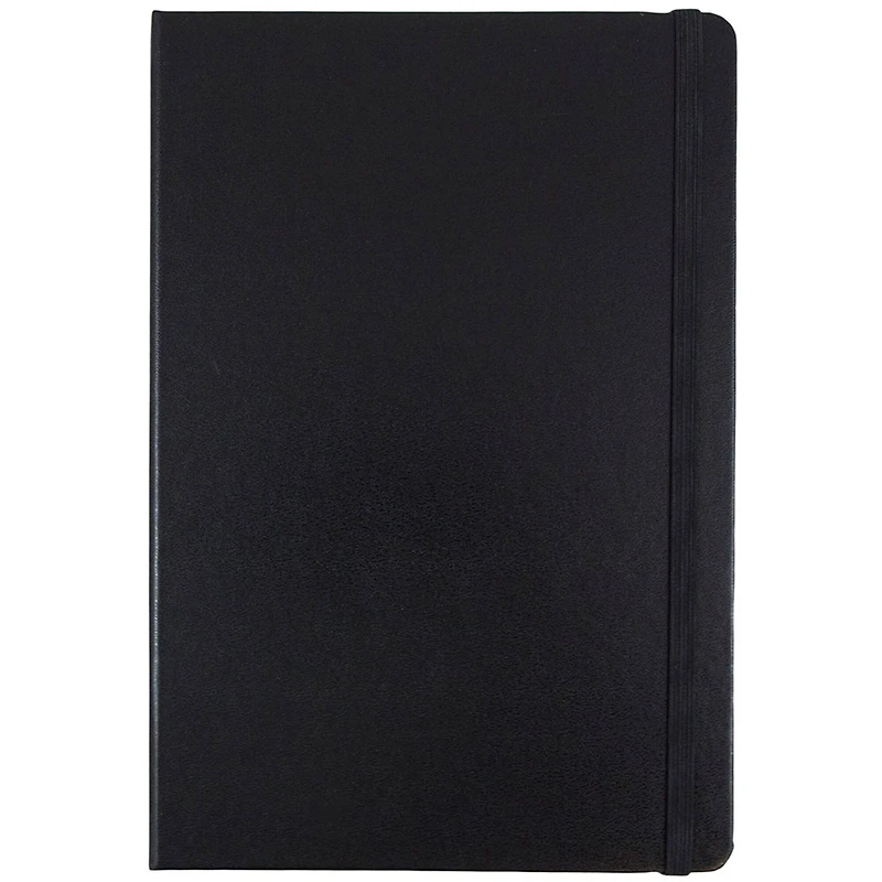 JAM Paper Large Hardcover Notebook with Elastic Band