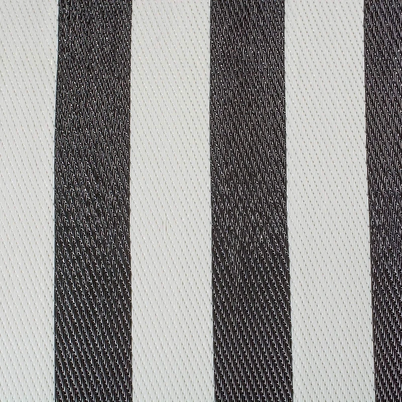 DII® Black & White Stripe Outdoor Rug, 4ft. x 6ft.