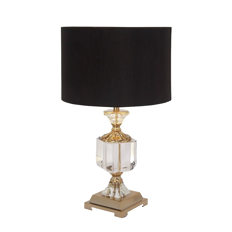 24" Gold Crystal Glam Table Lamp