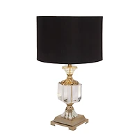 24" Gold Crystal Glam Table Lamp