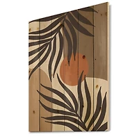 Designart - Moon & Sun Shapes In Retro Terracotta Tones III