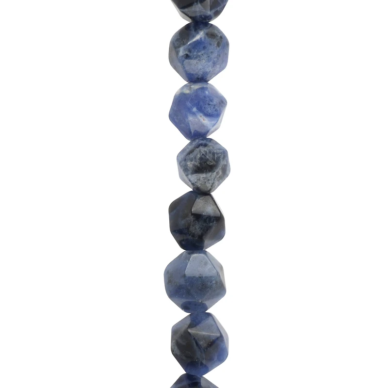 Blue Faceted Sodalite Round Beads, 8mm by Bead Landing™