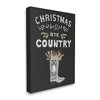 Stupell Industries Christmas Better In Country Phrase Canvas Wall Art