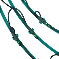 3-Piece Lighted Red Bow and Green Swag Christmas Decoration