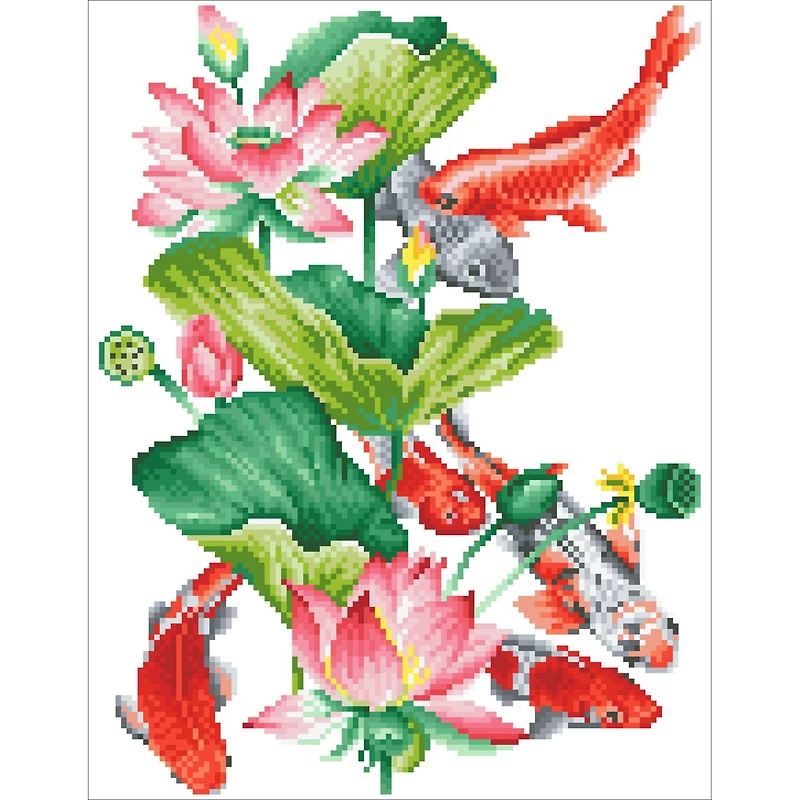 Diamond Dotz® Koi Portrait Diamond Painting Kit