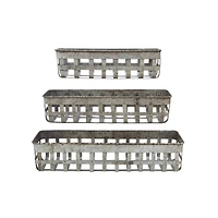 Hello Honey® Rectangle Open Weave Iron Baskets Set