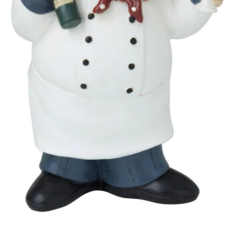 Set of 2" White Polystone Traditional Sculpture, 10" x 6" x 5"