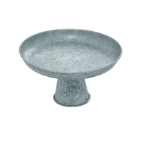 12" Gray Iron Farmhouse Cake Stand