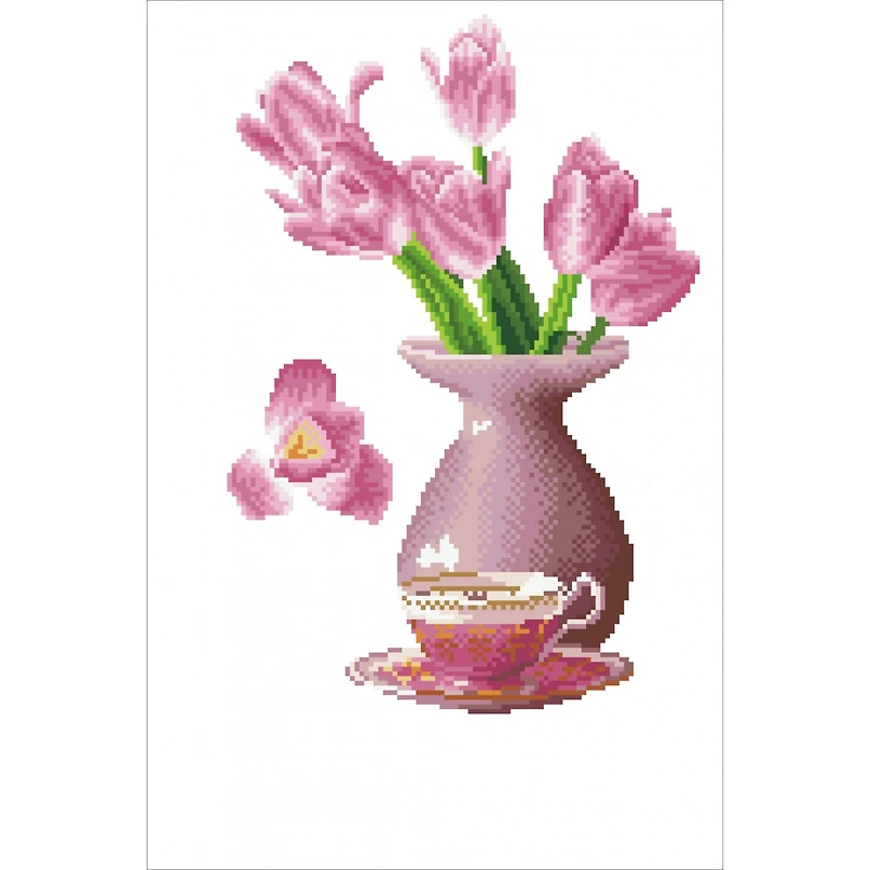 Simply Dotz® Intermediate Daybreak Tulips Diamond Painting Kit