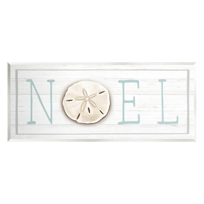 Stupell Industries Noel Holiday Sand Dollar Sign Wall Plaque Art
