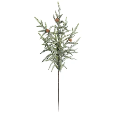 28.25" Green Frosted Soft Pine with Pinecone Stem by Ashland®
