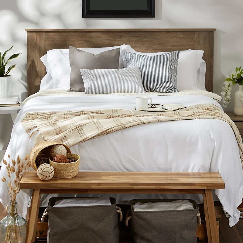 DII® Stone Modern Farmhouse Plaid Throw