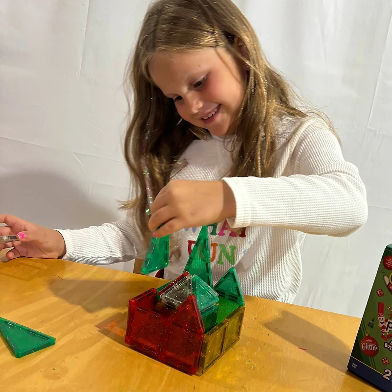 Crayola® Mini Holiday Glitter PIP 27-Piece Magnetic Tile Set