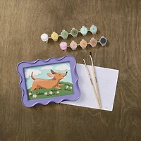 Happy Dog Paint-by-Number Framed Mini Kit by Artist's Loft®