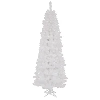 6.5ft. Pre-Lit Sparkle White Spruce Artificial Christmas Tree, Clear Dura-Lit Lights