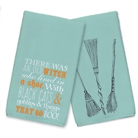 Witch in a Shoe Tea Towel Set