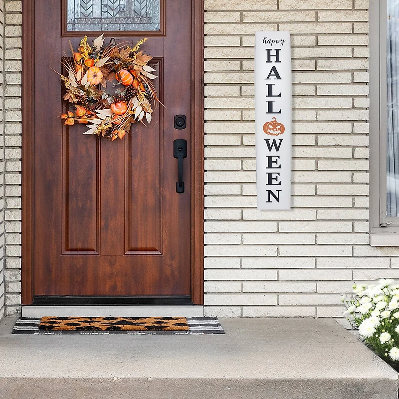 31.5" Metal Happy Halloween Wall Sign