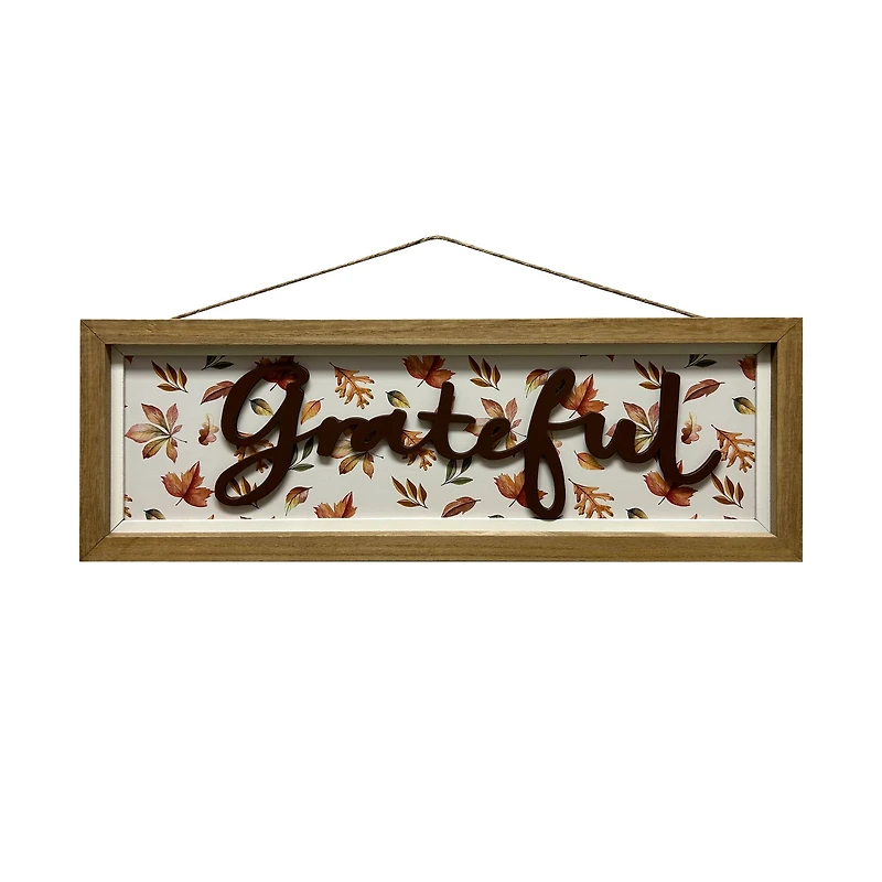 20" Maple Leaf Grateful Wall Sign by Ashland®