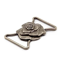 Dritz® Antique Silver Fashion Buckle with Rose Design