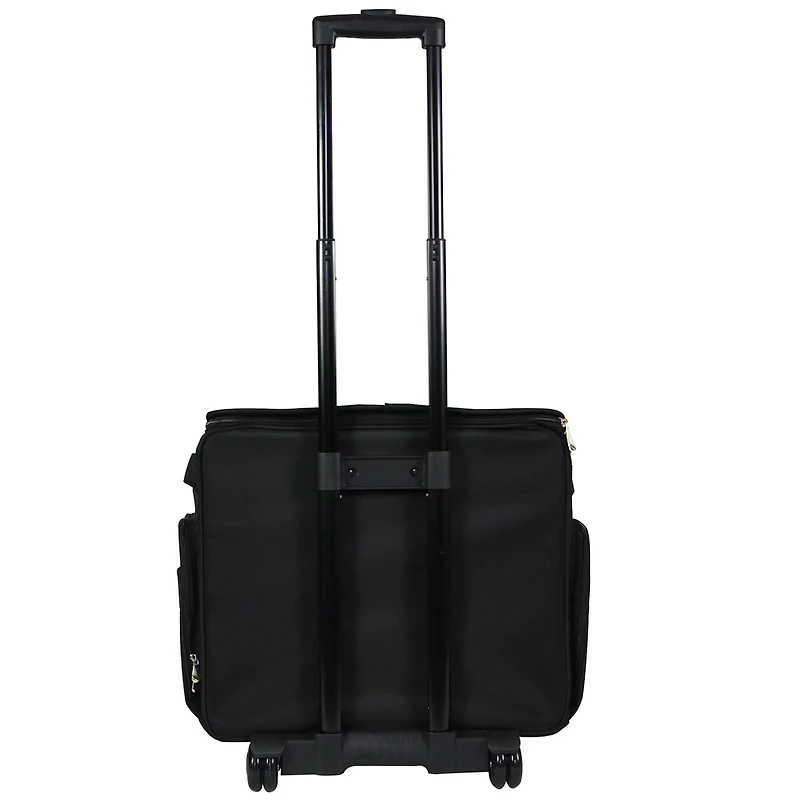 Everything Mary Black Stamped Rolling Sewing Machine Tote