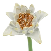 9.75" White Lotus Flower Tabletop Accent by Ashland®