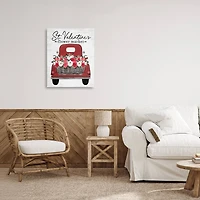 Stupell Industries St. Valentine's Flower Market Truck Canvas Wall Art