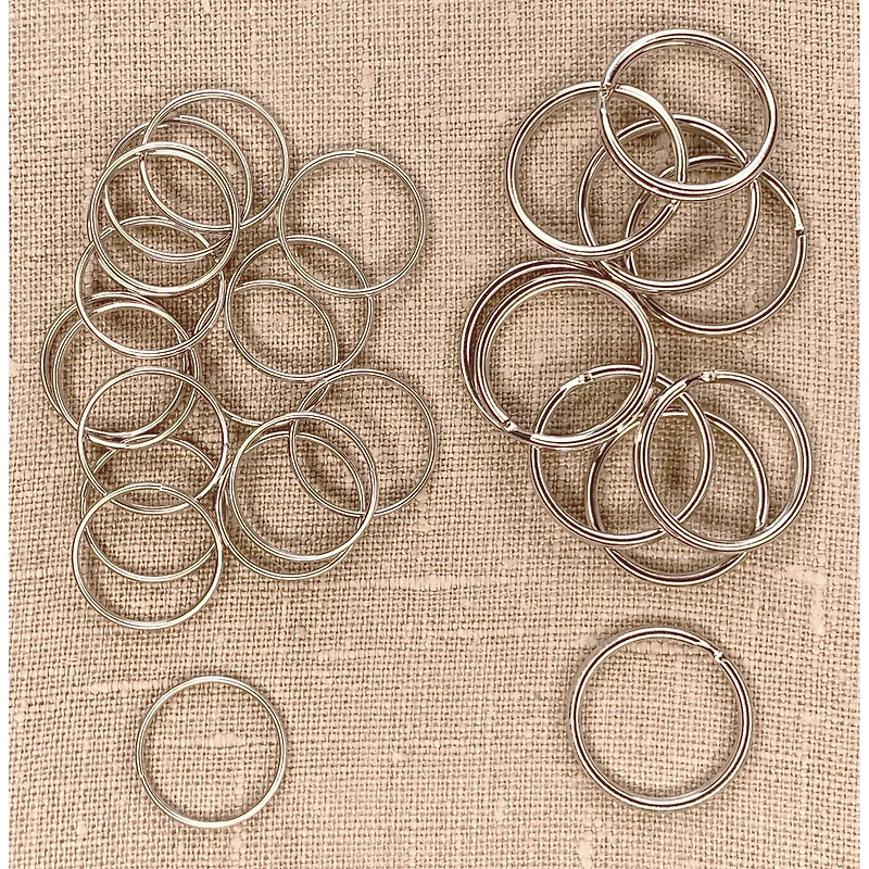 Jewelry Made By Me™ Silver Large Split Rings, 25ct.