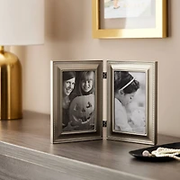 Simply Essentials™ 4" x 6" Antique Pewter Hinged Frame by Studio Décor®
