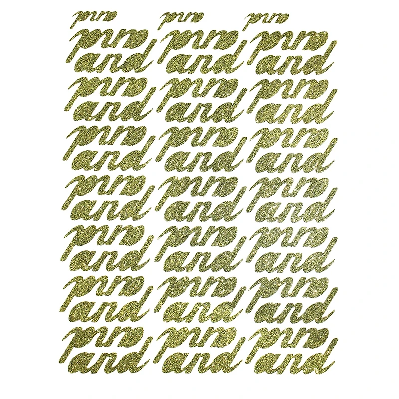 JAM Paper And Gold Standard Script Stickers