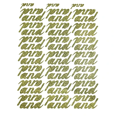 JAM Paper And Gold Standard Script Stickers