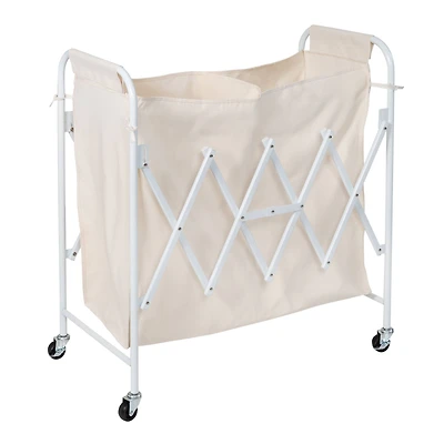 Honey Can Do White Collapsible Accordion Double Sorter