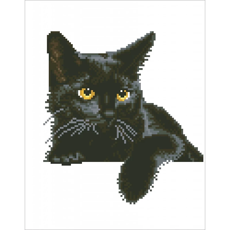 Diamond Dotz® Midnight Cat Diamond Painting Artwork Kit
