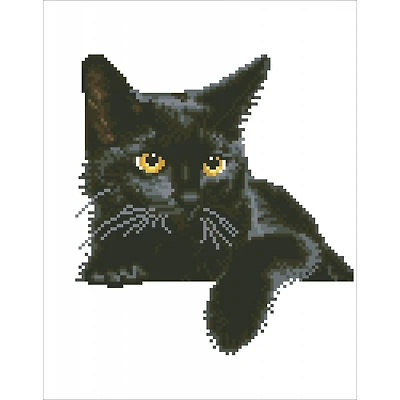 Diamond Dotz® Midnight Cat Diamond Painting Artwork Kit