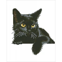 Diamond Dotz® Midnight Cat Diamond Painting Artwork Kit