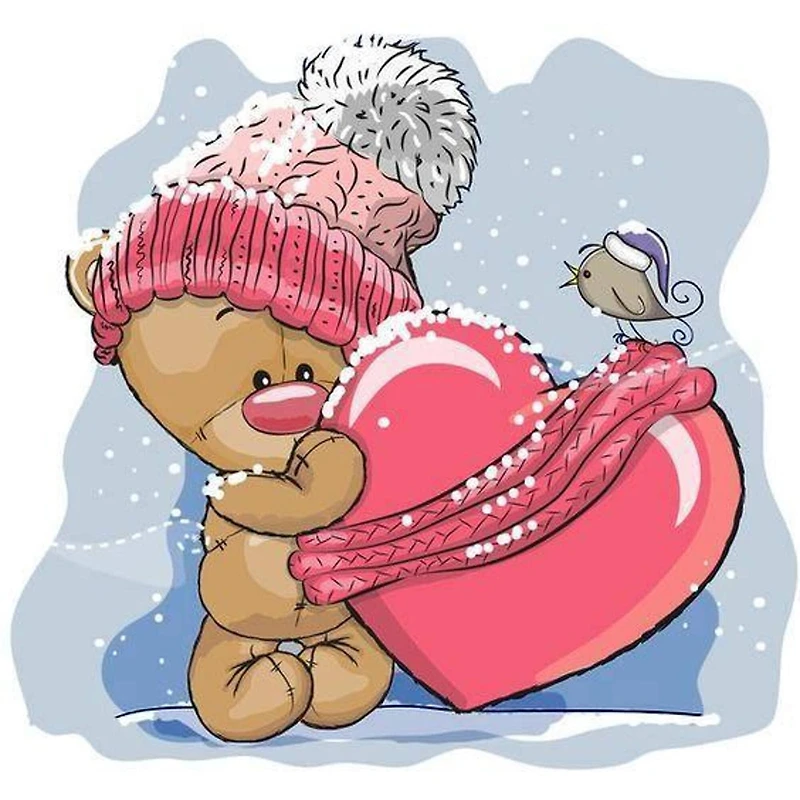 Wizardi Diamond Painting Kit Teddy Bear