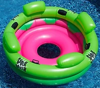 Swimline 75" Inflatable Green & Pink Shock Rocker Pool Float