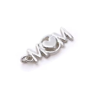 Charmalong™ Silver Plated Mom Charm by Bead Landing™